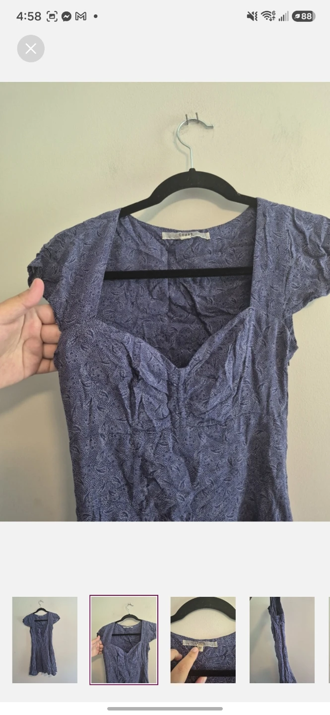 Guess Los Angeles blue patterned dress - photo 2