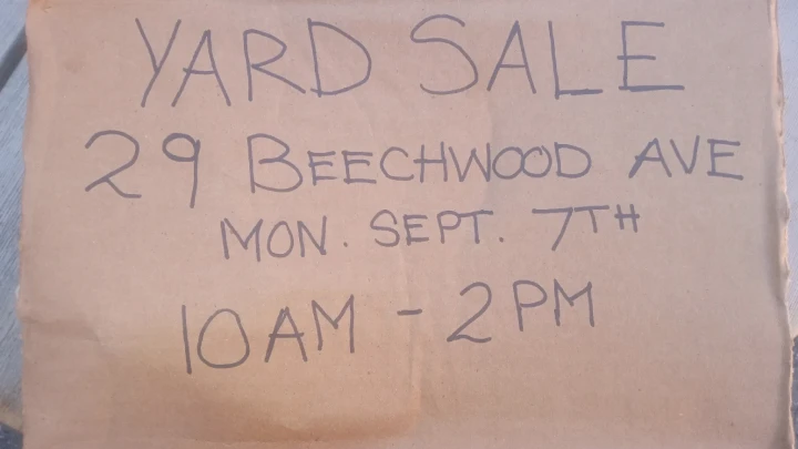 Yard sale today only