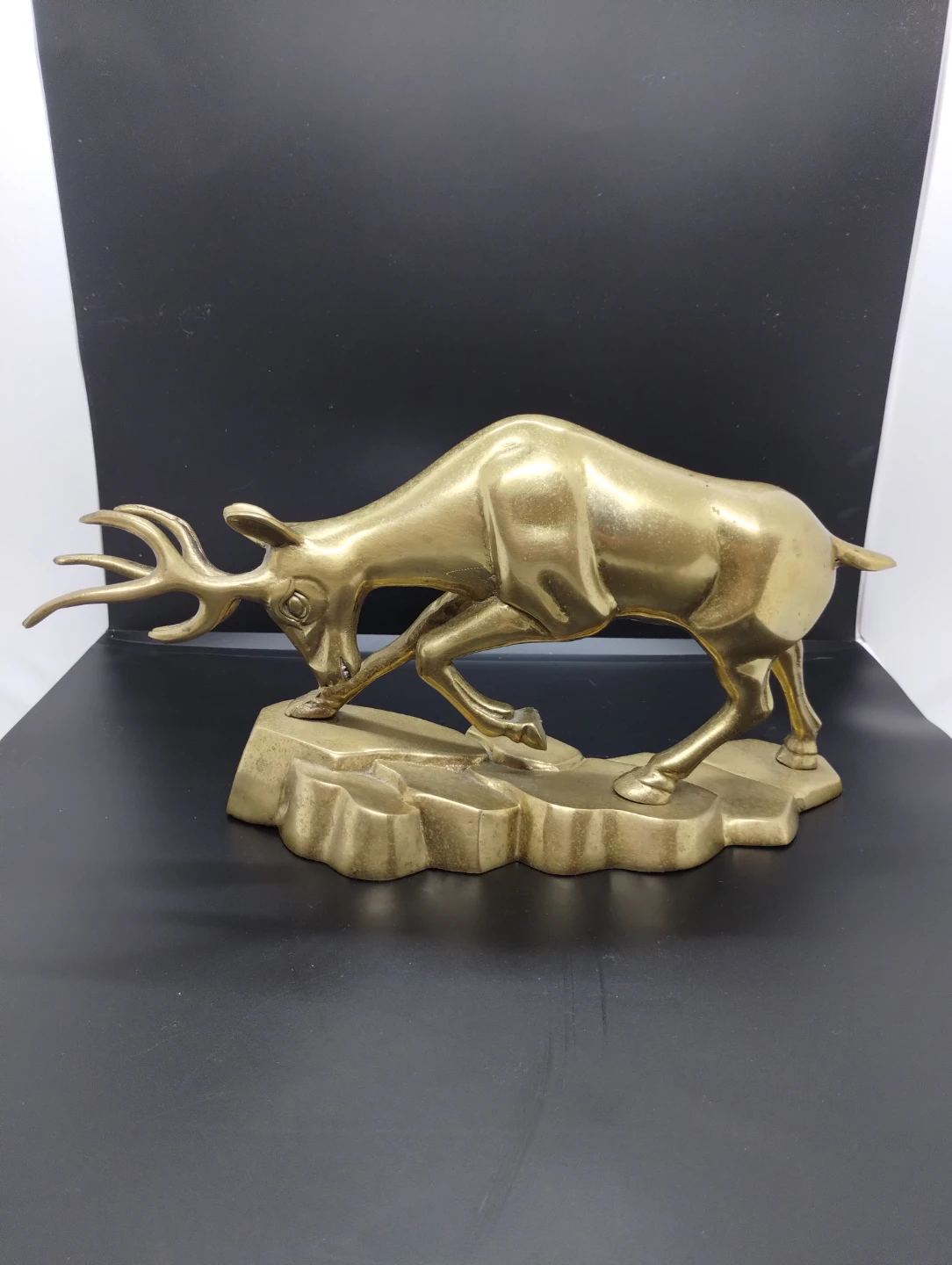 Vintage Brass Reindeer Figurine - photo 2