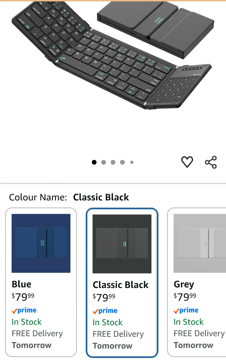 Nillkin Cube Pocket Foldable Bluetooth Keyboard - photo 4