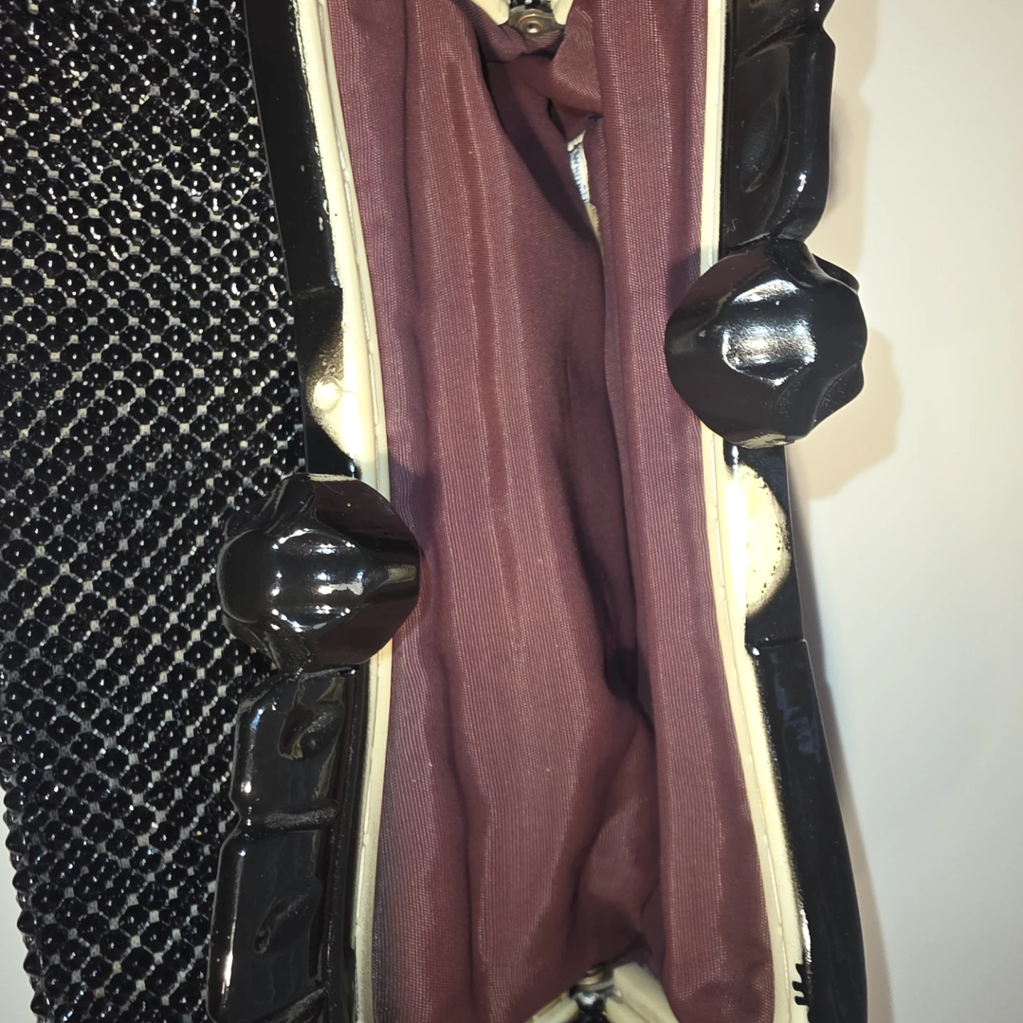 Vintage Whiting & Davis Black Mesh Clutch - photo 3