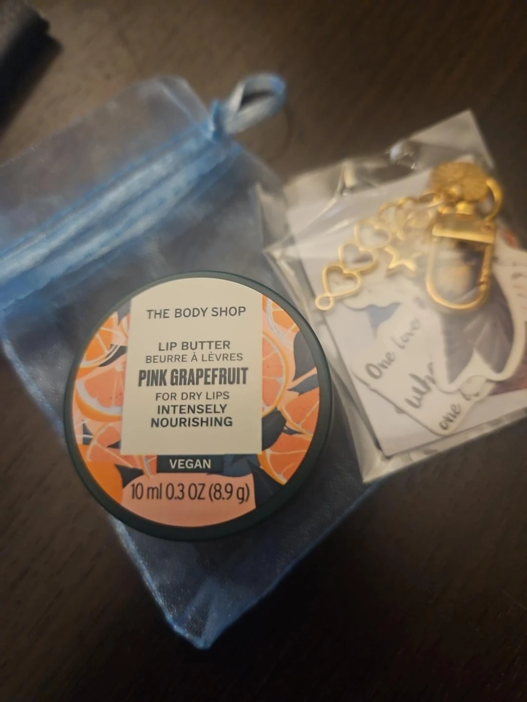Mini Self-Care Gift Set | Lip Butter + Heart Keychain