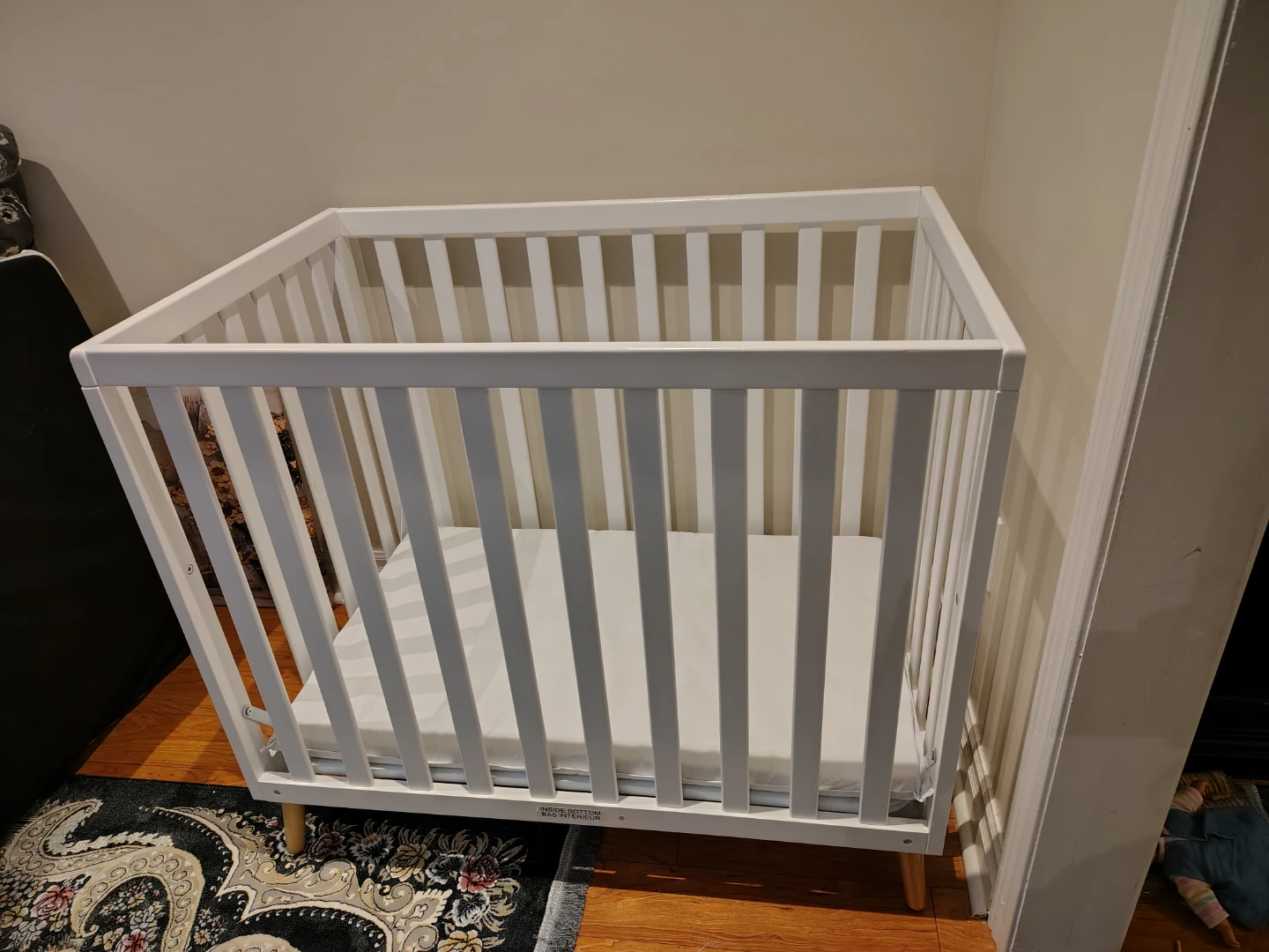 White Baby Mini Crib - photo 2