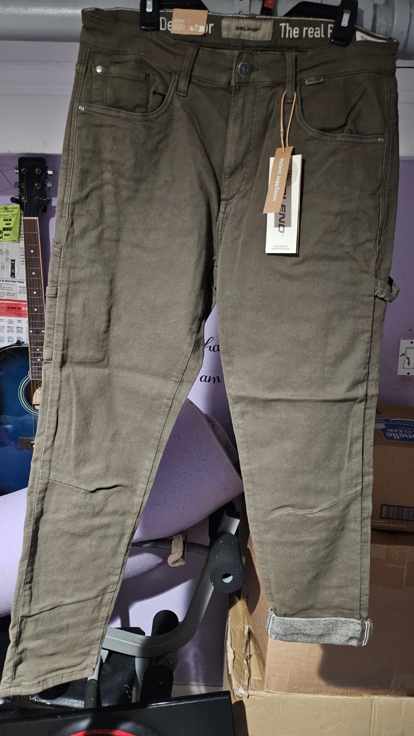 Blend Hybrid Jogg Denim Jeans Olive 32x32
