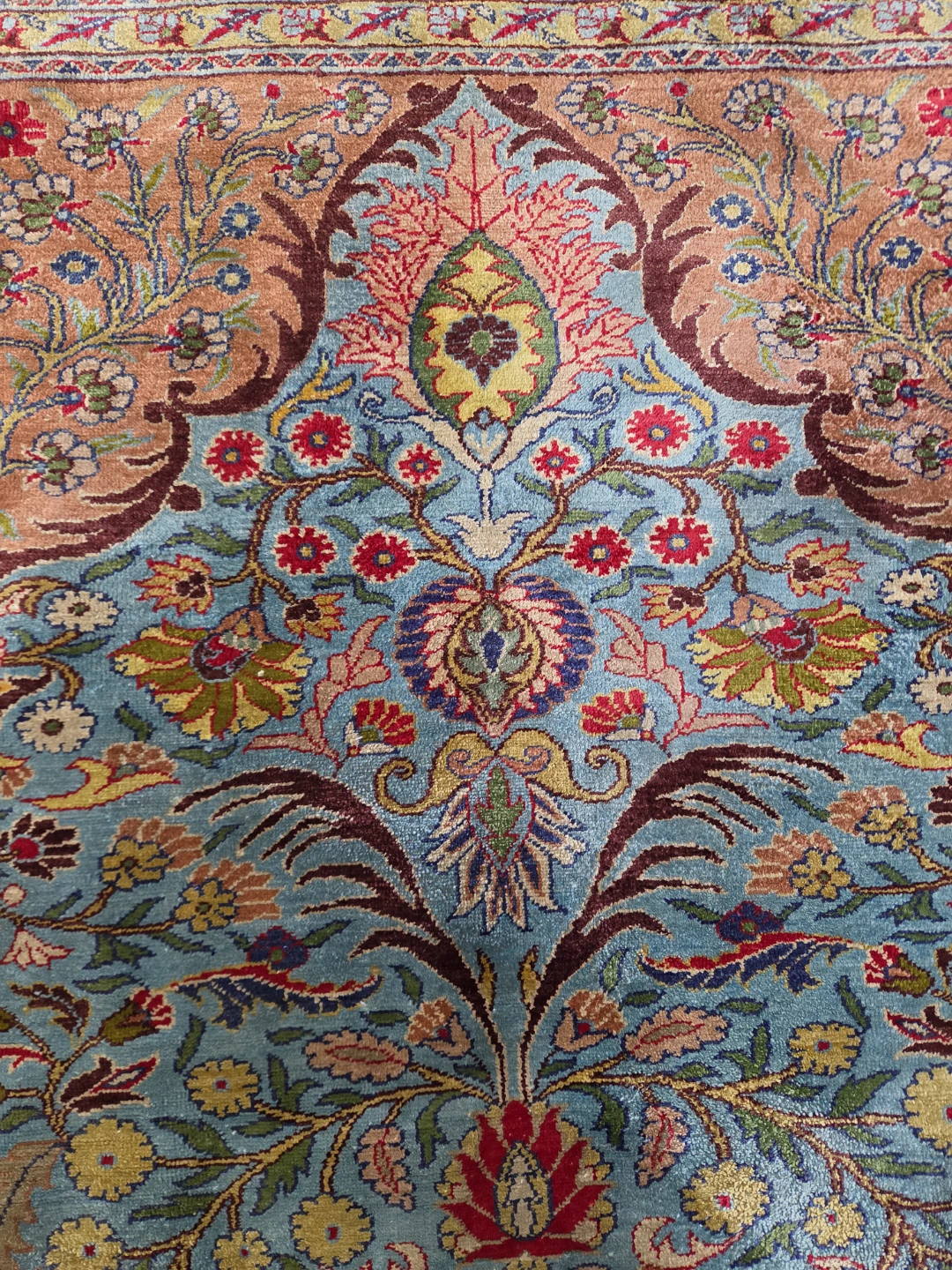 Rug Floral Design, Hereke Silk for Museum of Art - photo 3