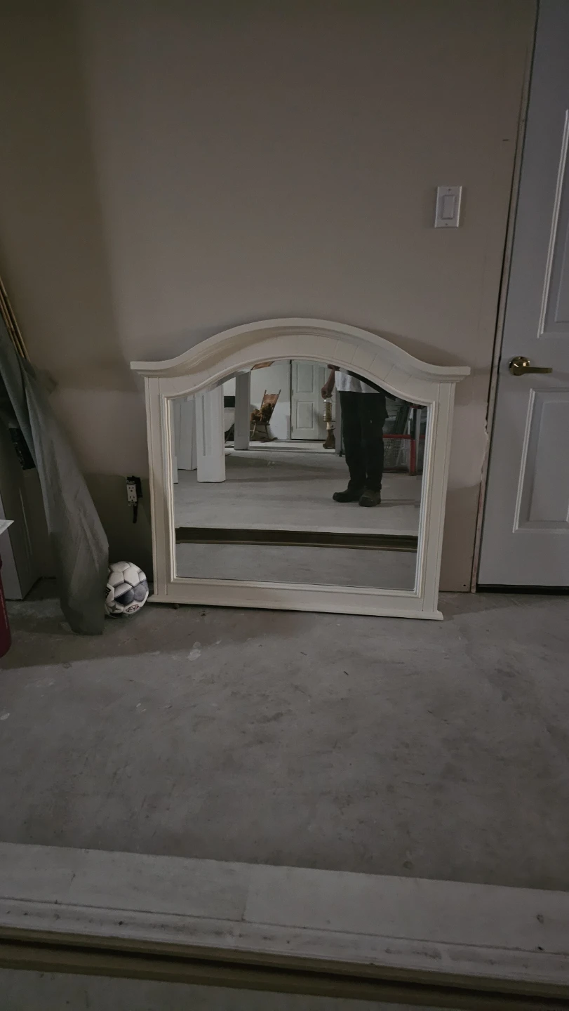 Cream Arch Top Wall Mirror