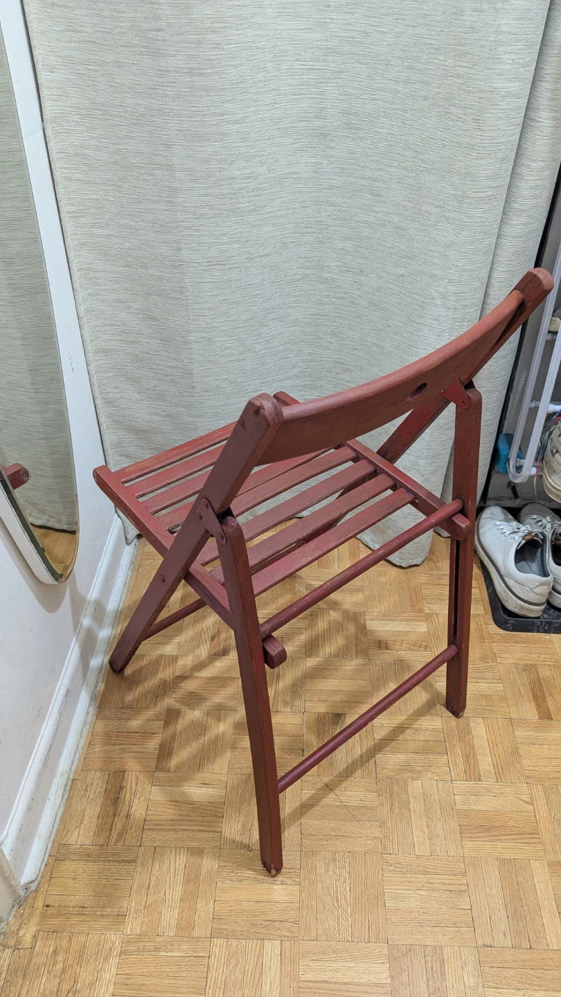 Foldable Portable Wood Stool/Chair ONLY ONE! - photo 2