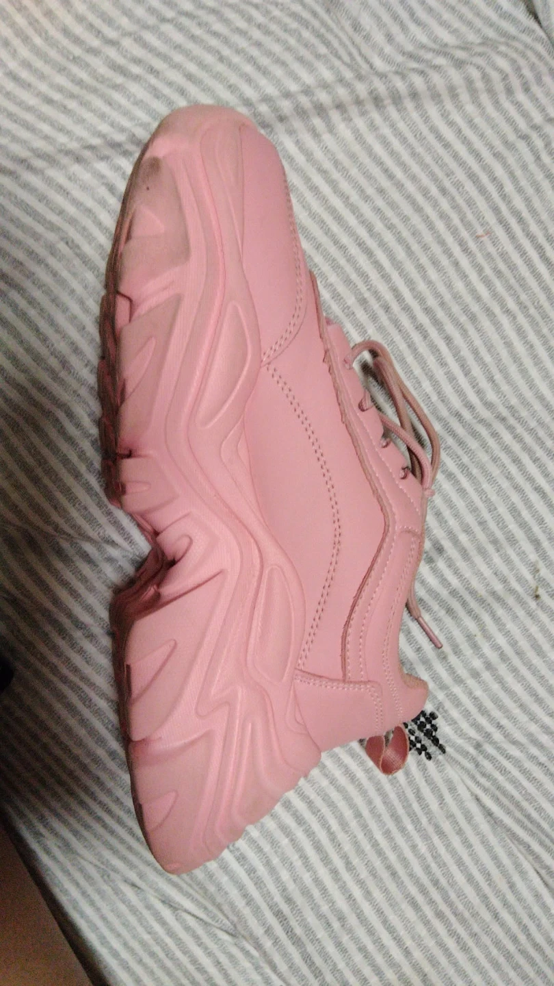 Pink chunky platform sneakers - photo 3
