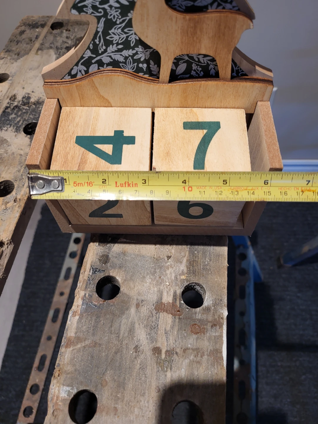 Wooden Christmas Advent Calendar Block - photo 2