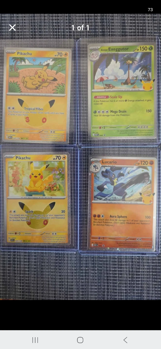 Pokemon 30th-Anniversary Cards 🏈