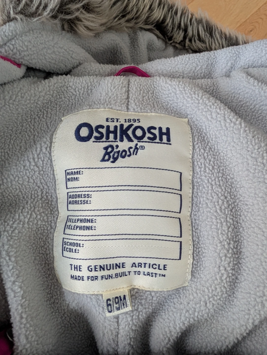 OshKosh B'gosh pink winter snowsuit - photo 2