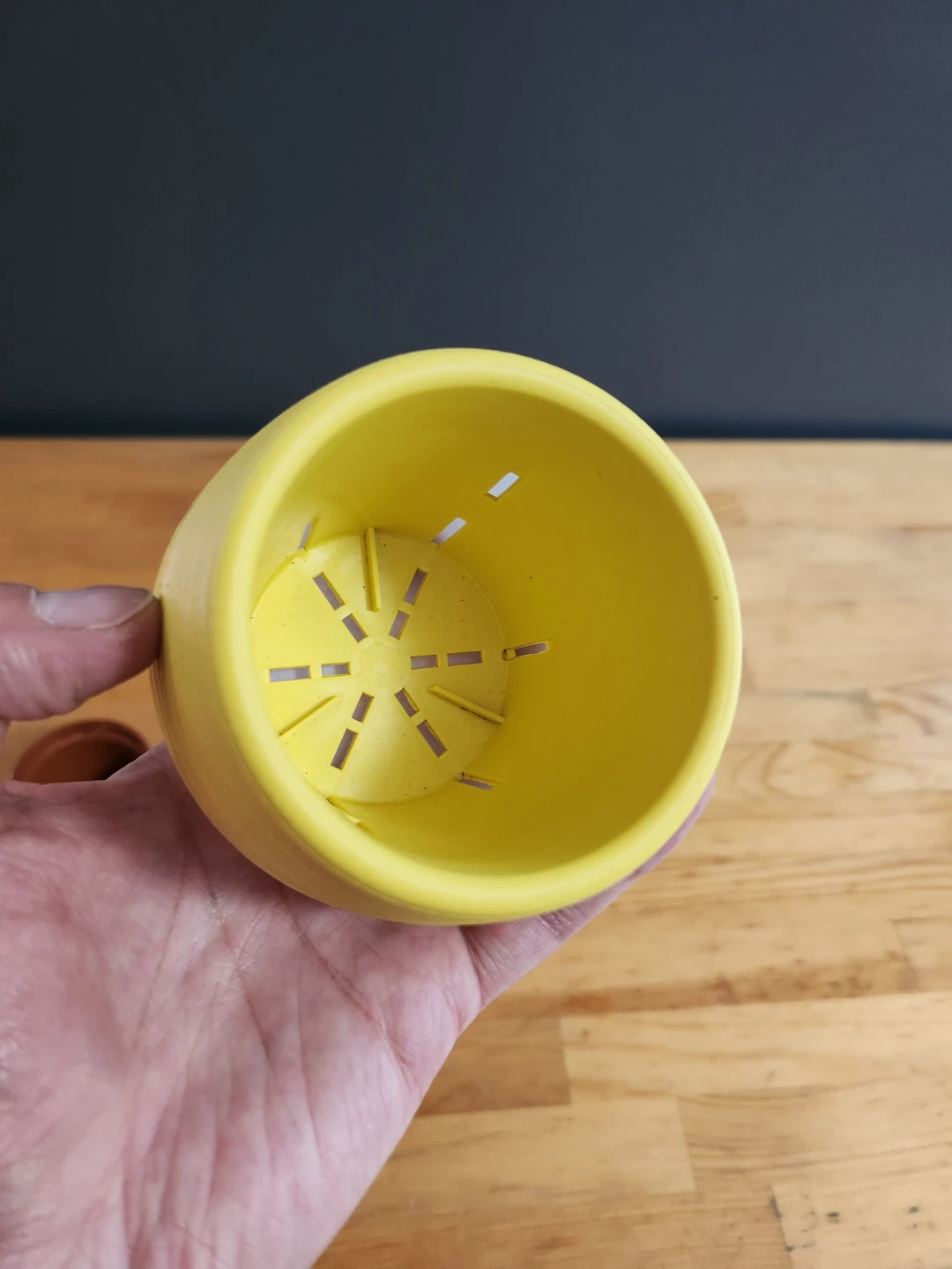 Self-Watering Planter Pots Yellow/Maroon- (Set of 2) - photo 2