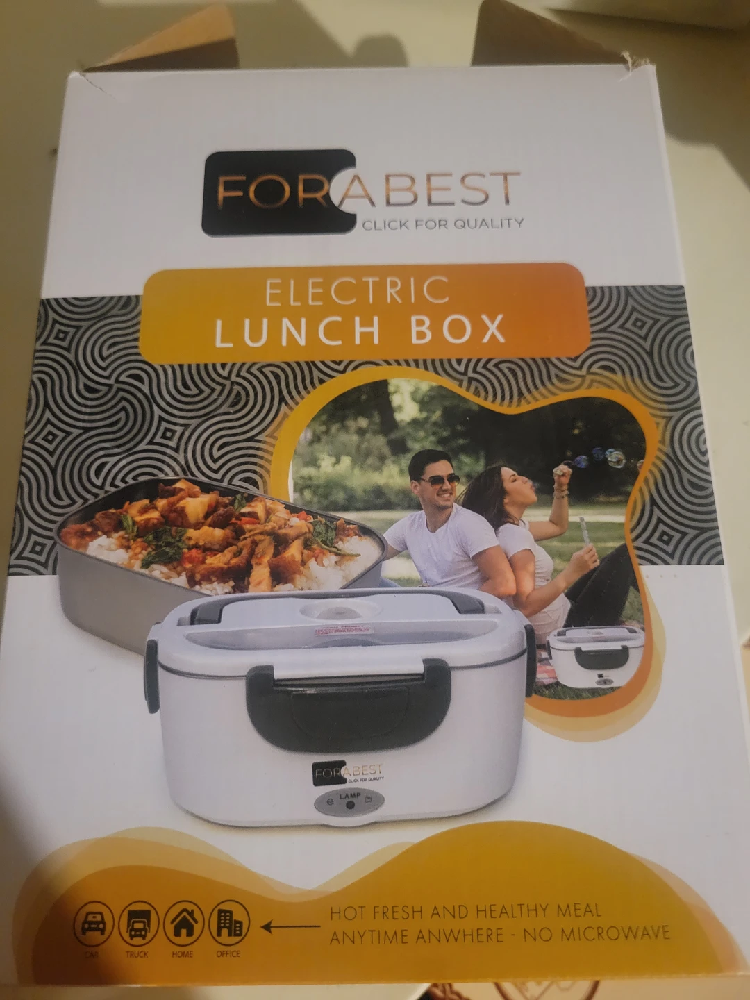 🏈 FORABEST Electric Lunch Box