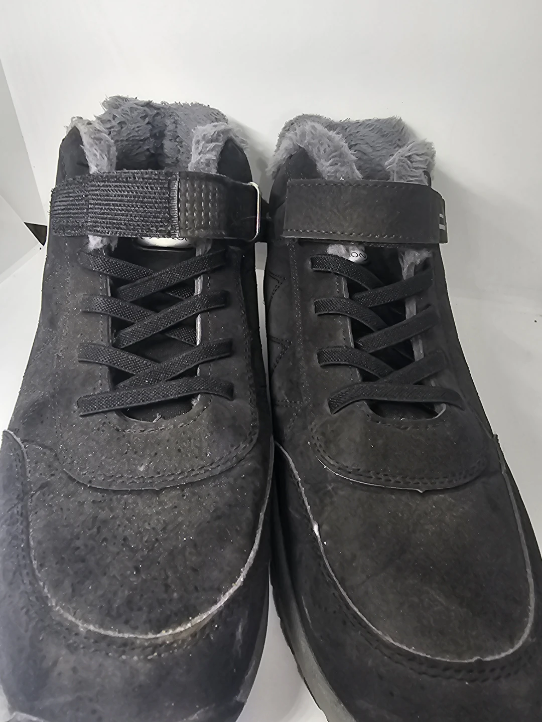 Black Fur-Lined Ankle Boots