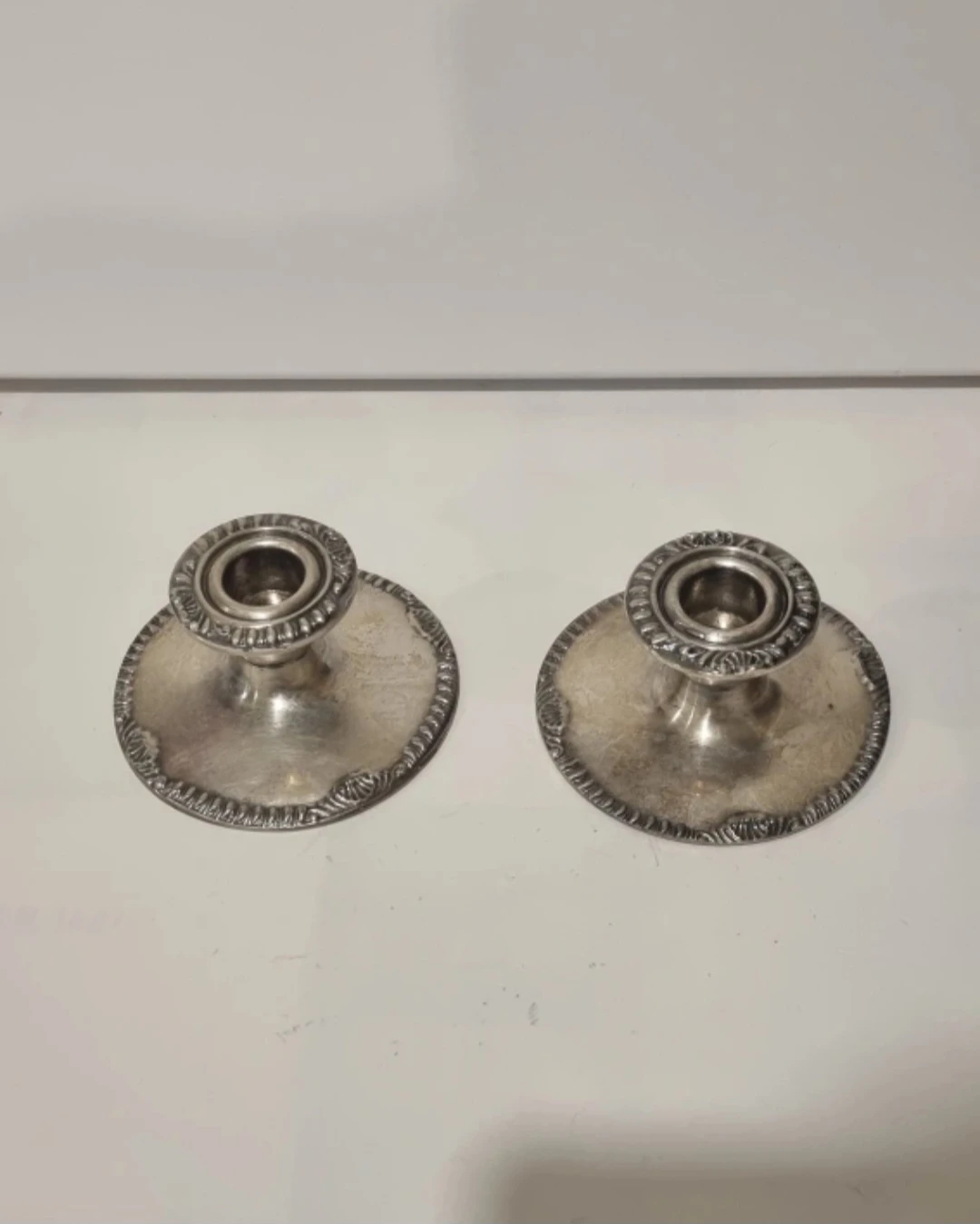 Vintage Metal Candle Holders and Serving Set - photo 4