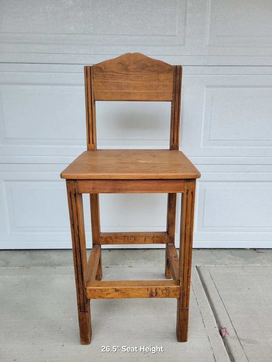Beautiful Rustic Solid Wood Counter Stool  – Honey Warm Finish - photo 3