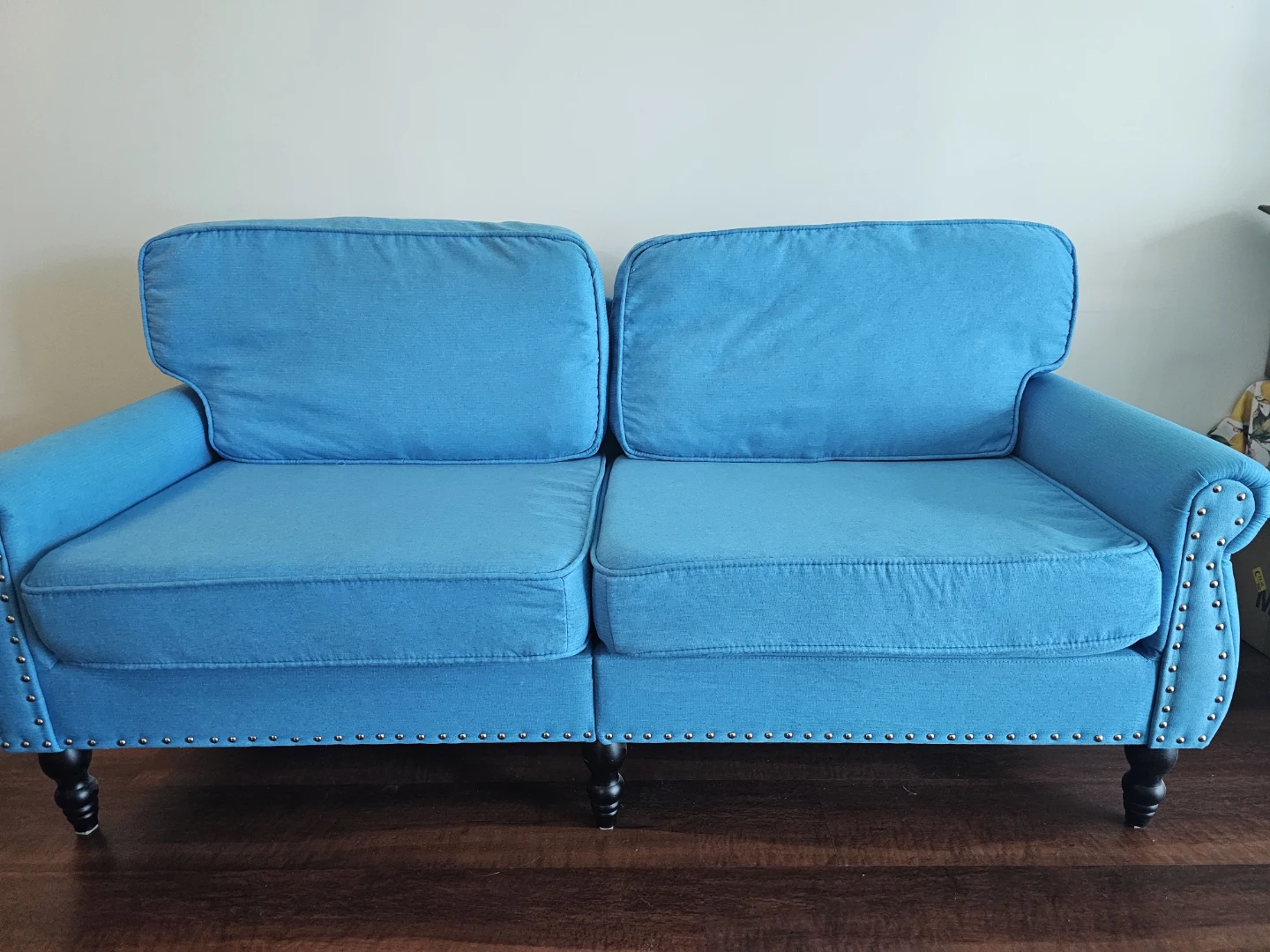 Blue beautiful couch