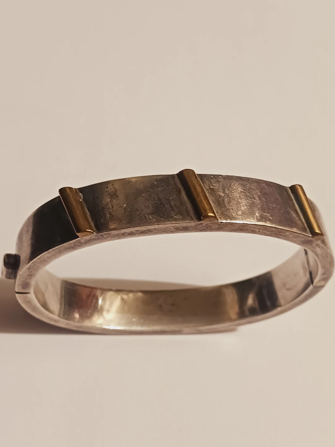 Taxco Mexico 925 Stamped Sterling Silver Hinged Bracelet - photo 2