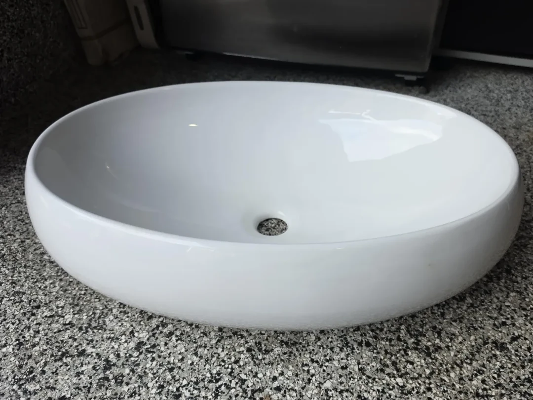 White Ceramic Vessel Bathroom Sink