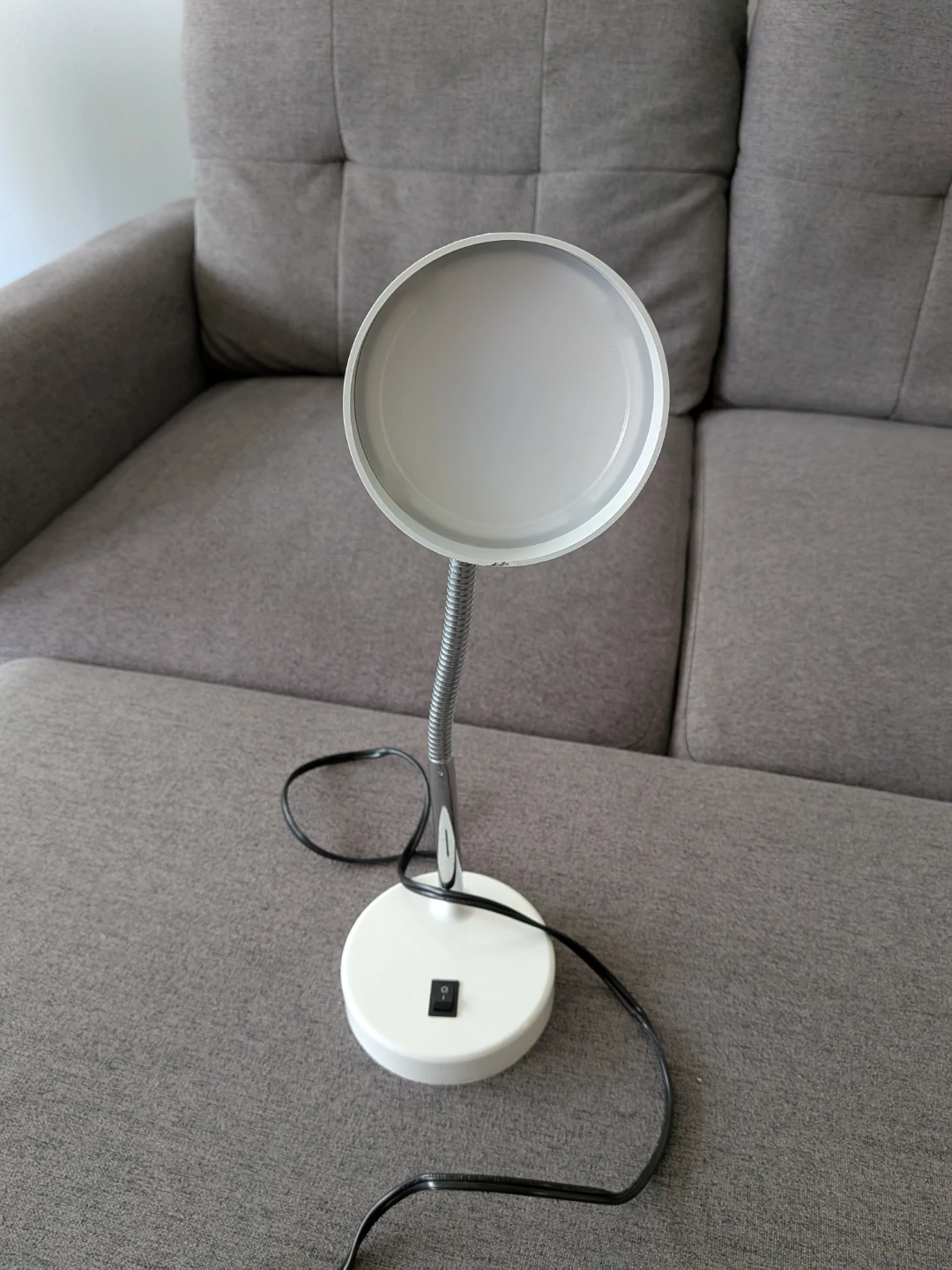 White Adjustable Desk Lamp - photo 3