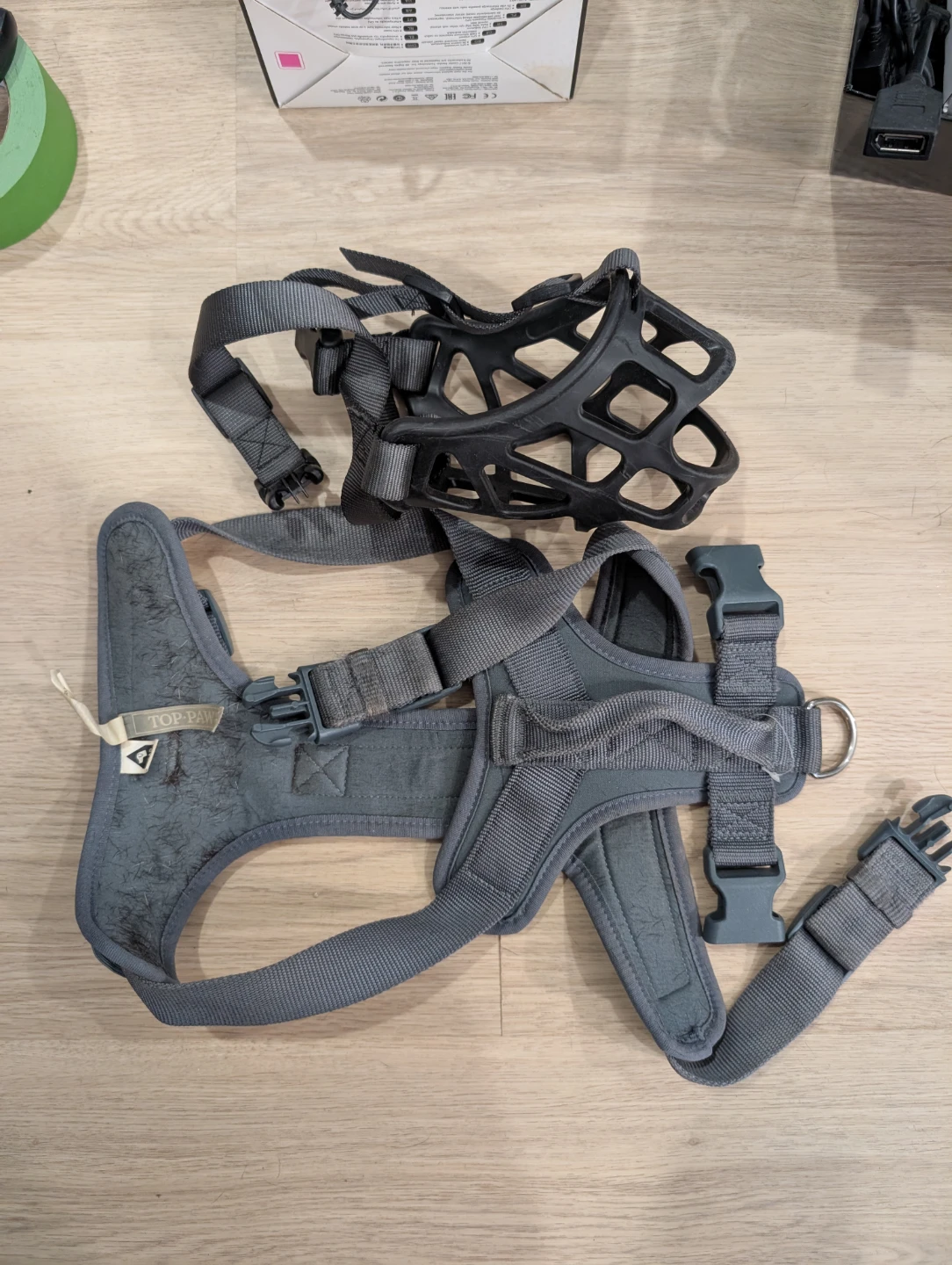 Top Paw Dog Harness and Muzzle Set