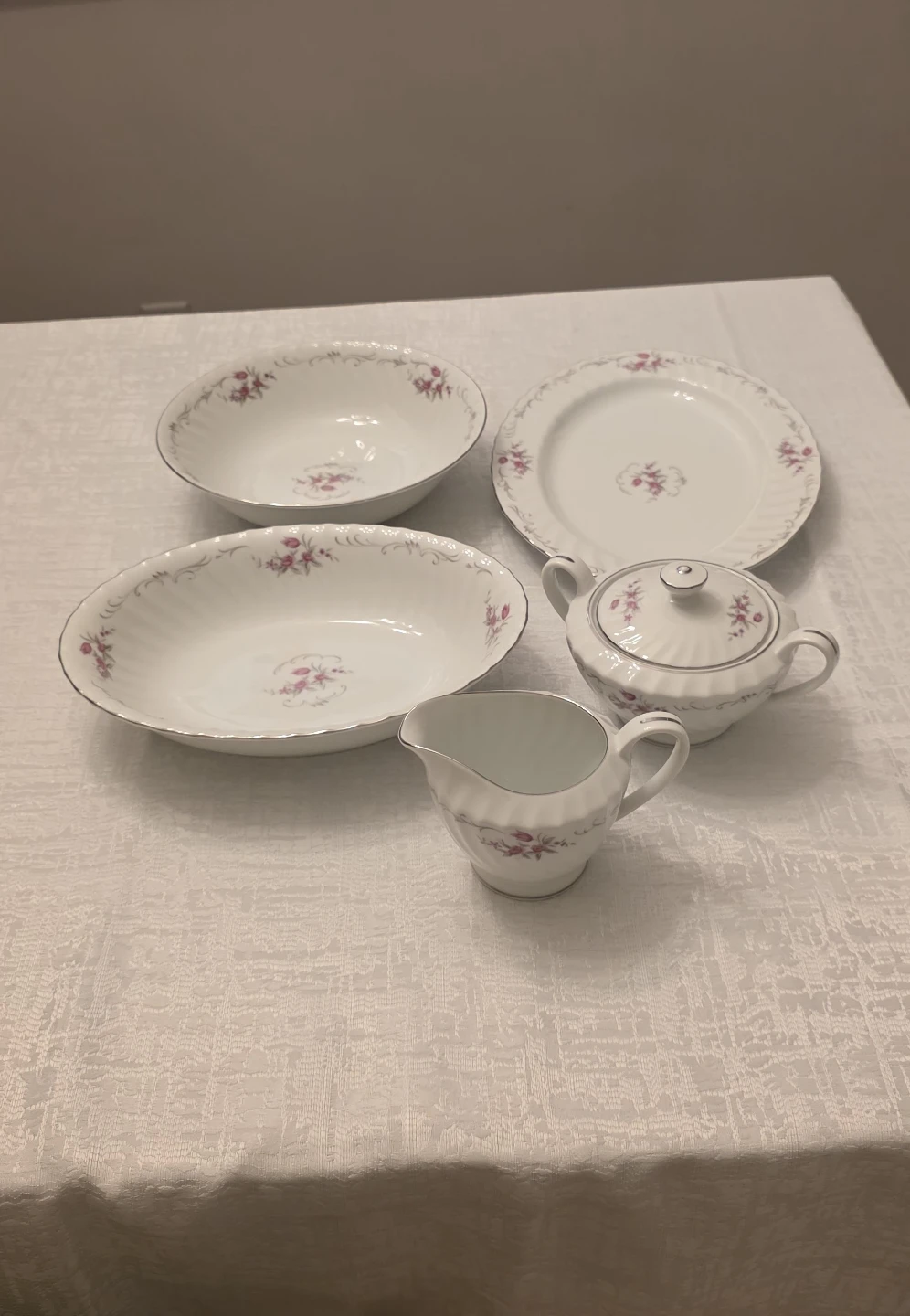 Vintage Bone China Porcelain Serving Dish Set