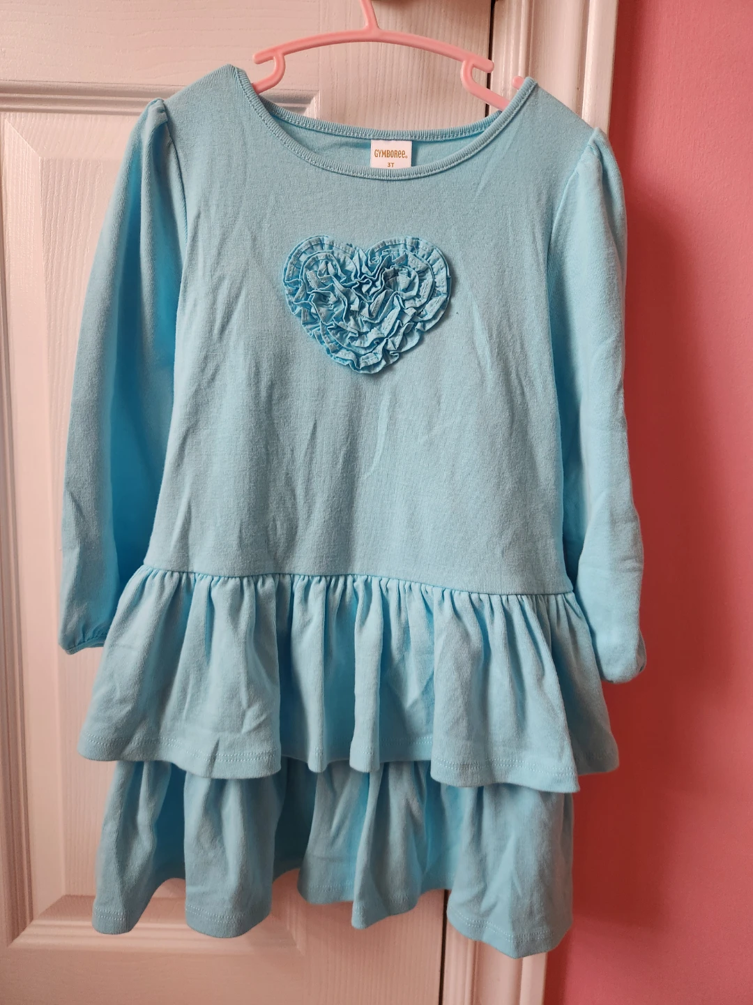 Gymboree Blue Ruffle Heart Dress