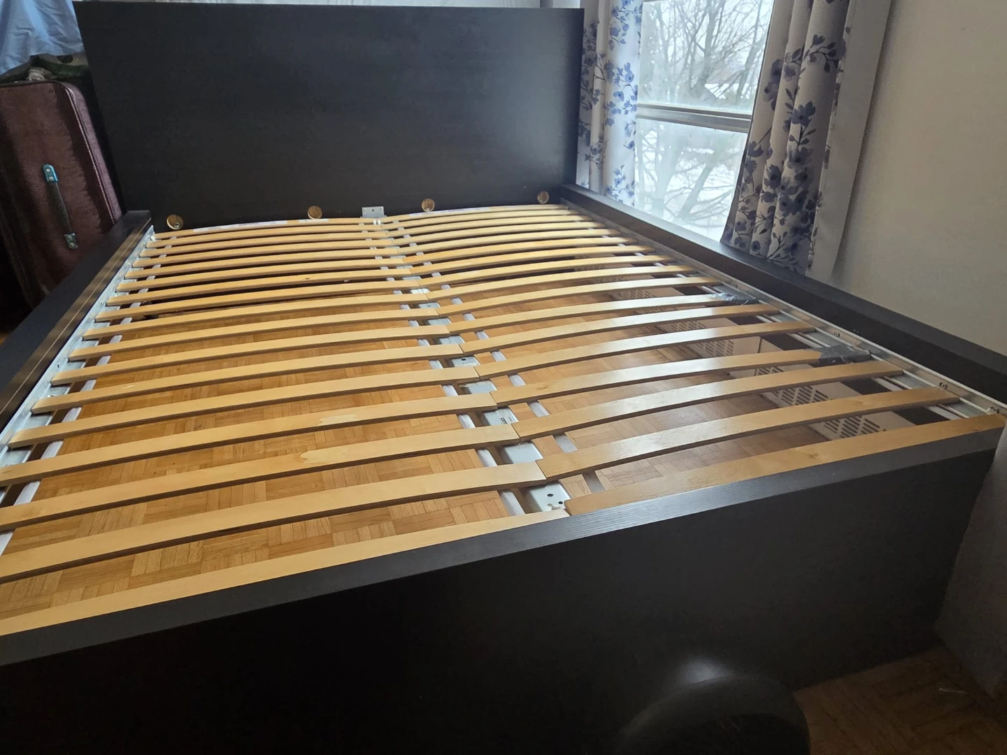 IKEA MALM Queen Bed Frame + 4 Storage Drawers (Black) - photo 2