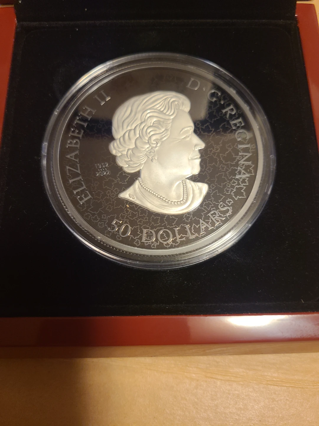 2024 $50 Fine Silver Coin Maple Leaves in Motion - photo 3