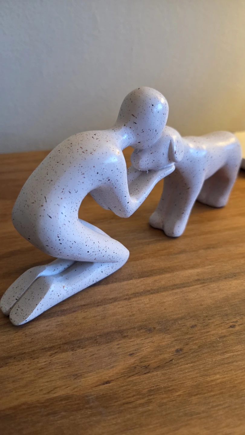 Bestfriends - Man & Dog Figurine *new - photo 2
