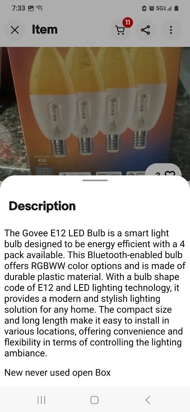Govee E12 Smart LED Bulbs, 4-Pack - photo 3