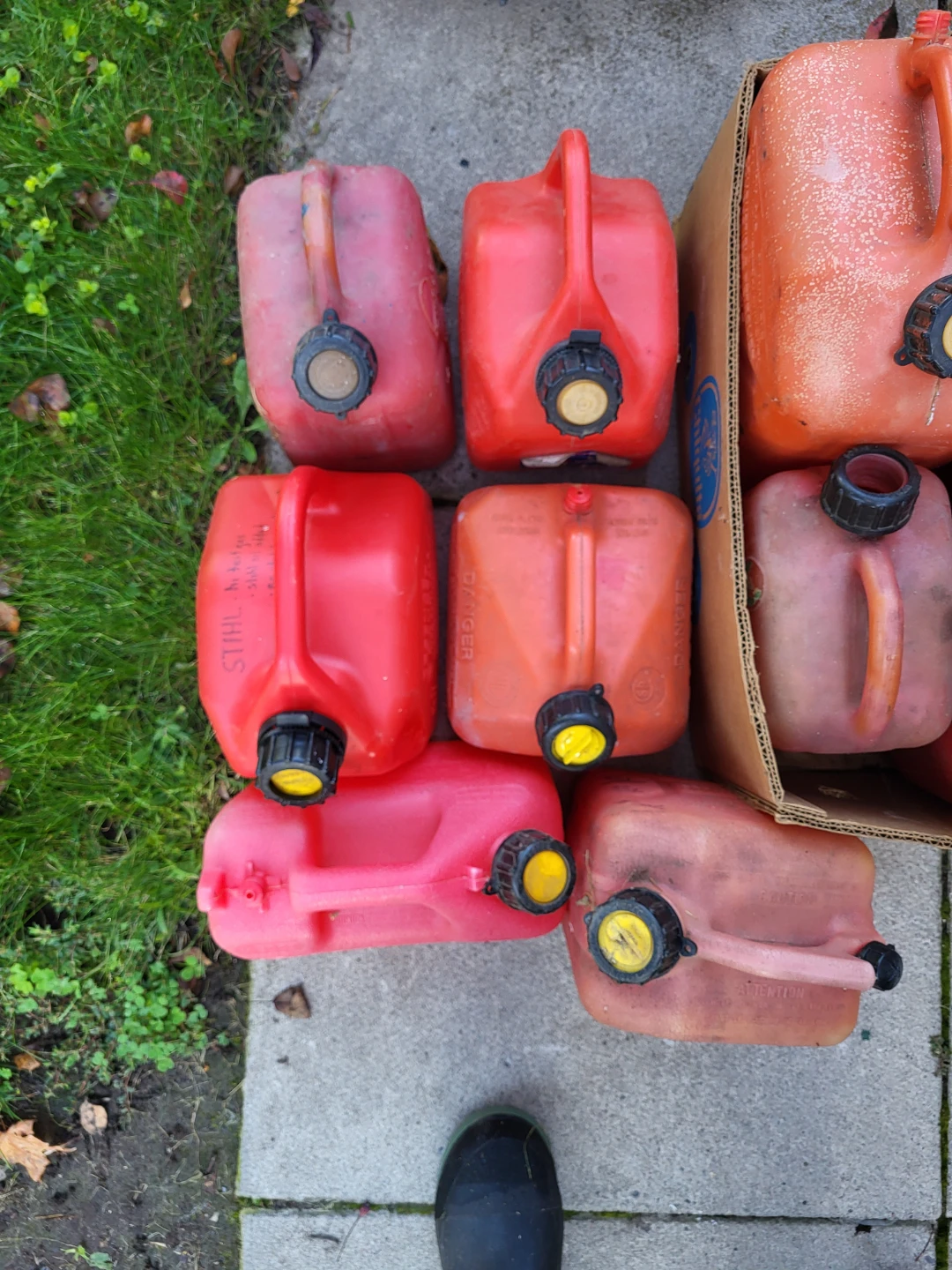 Assorted Red Plastic Gas Cans - photo 2