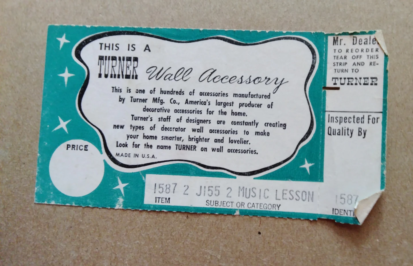 Vintage Turner Wall Plaques Innocence & Music Lesson - photo 4