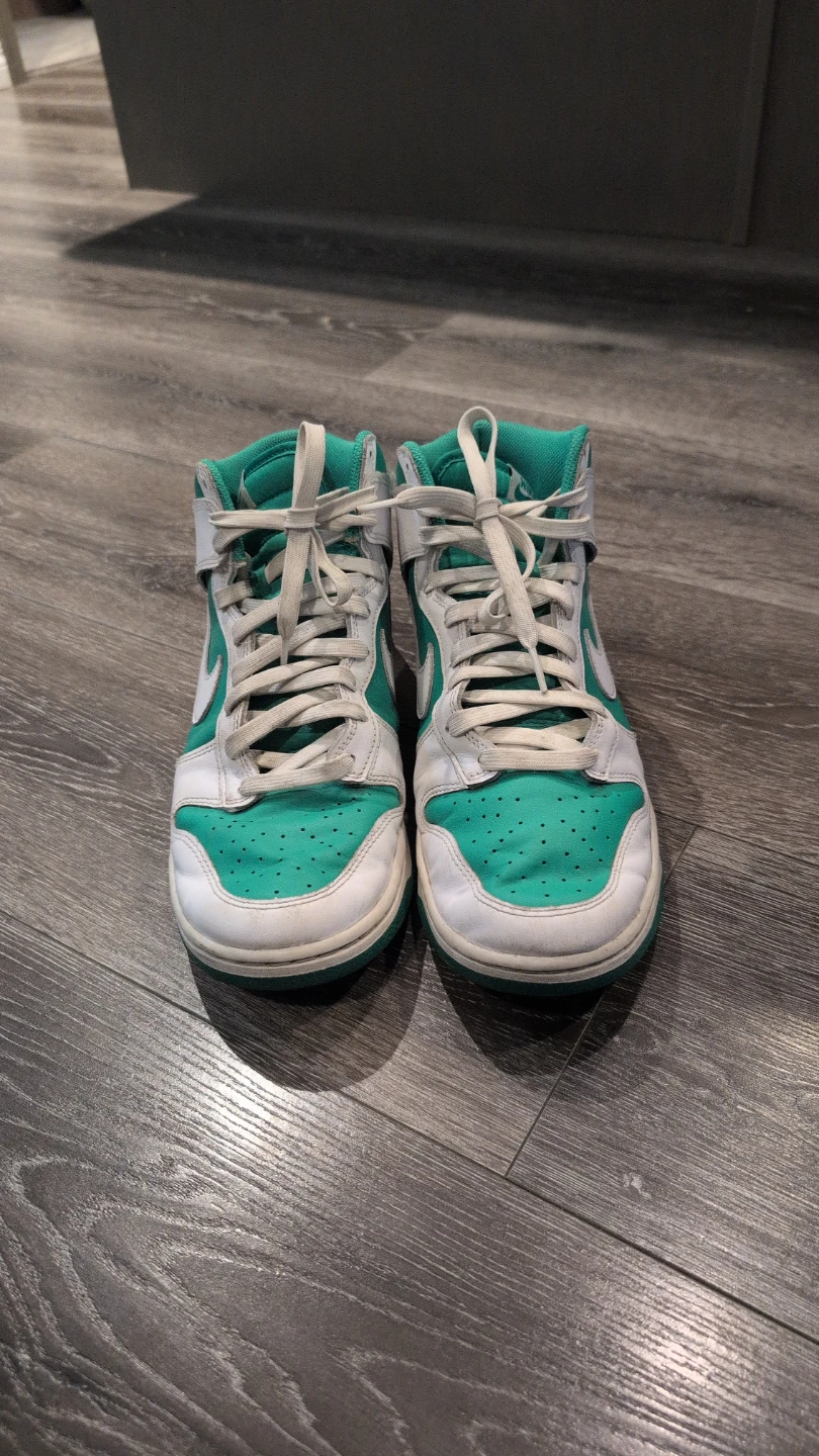 Nike Dunk High Sneakers - Green and White - photo 3