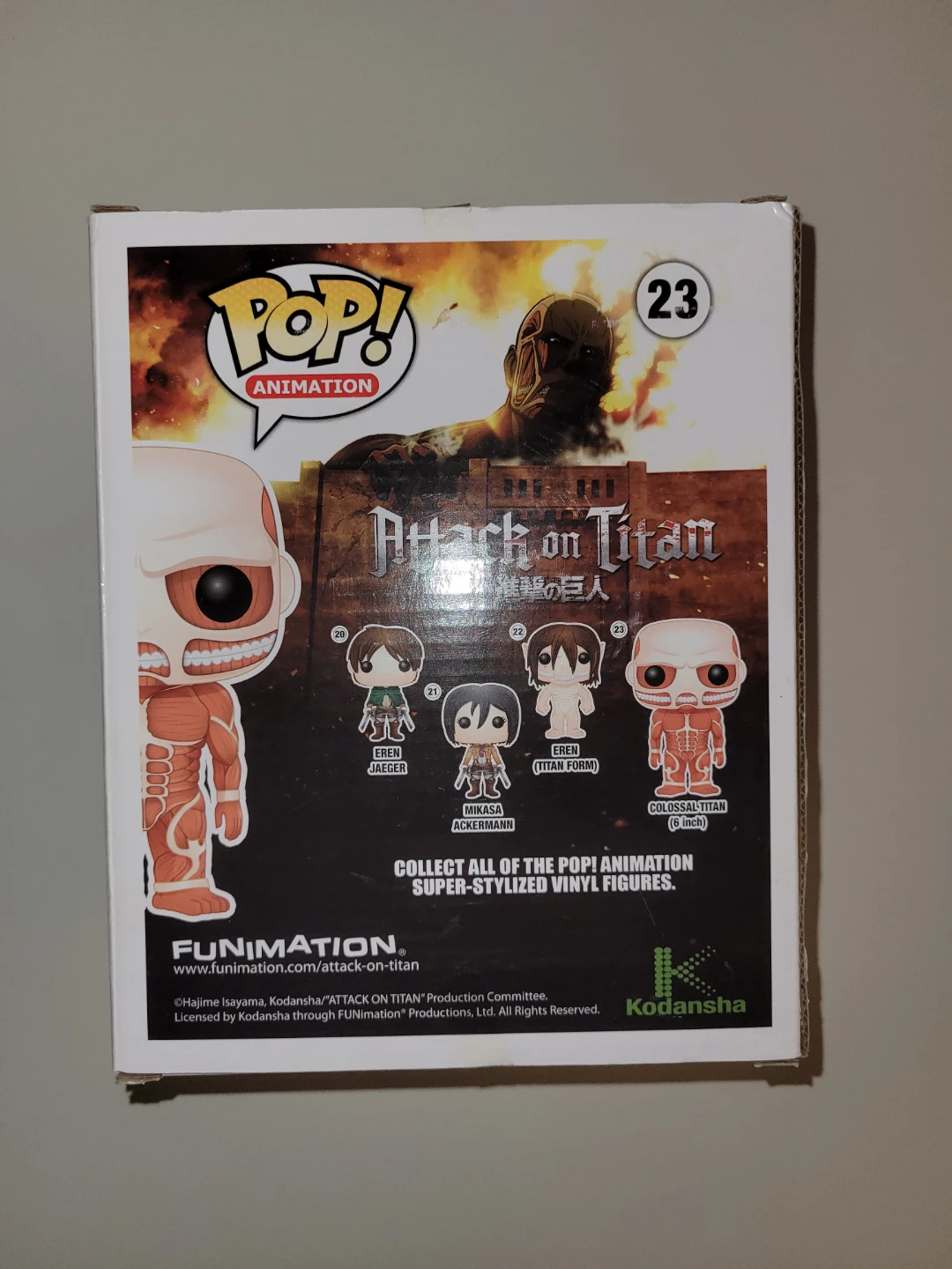 Attack on Titan Colossal Titan Big Funko Pop NIB - photo 2