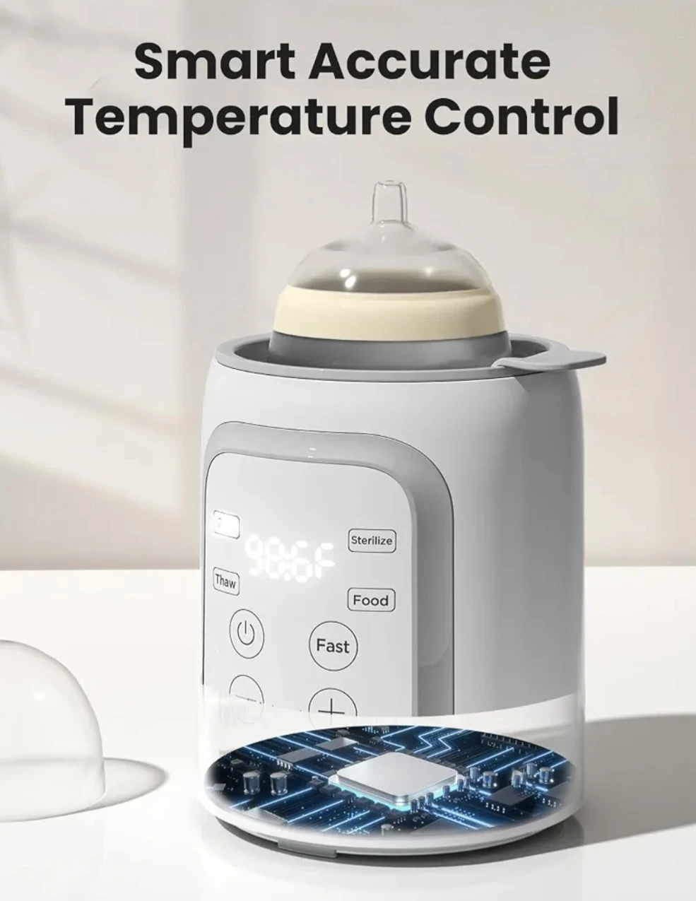 GROWNSY 8-in-1 Baby Bottle Warmer and Sterilizer