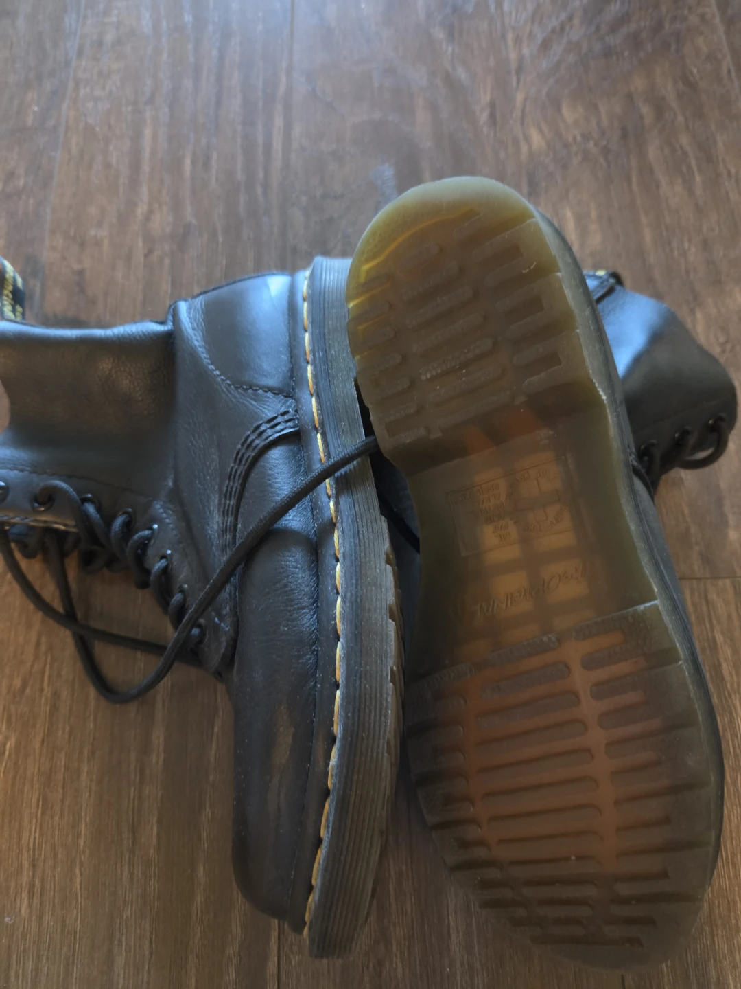 Dr. Martens Black Leather Boots 6US 37EU - photo 2
