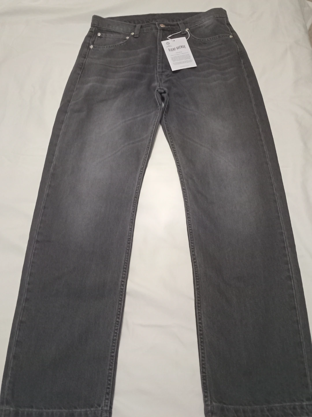 Brand new Djerf Avenue Grey Wash Denim Jeans