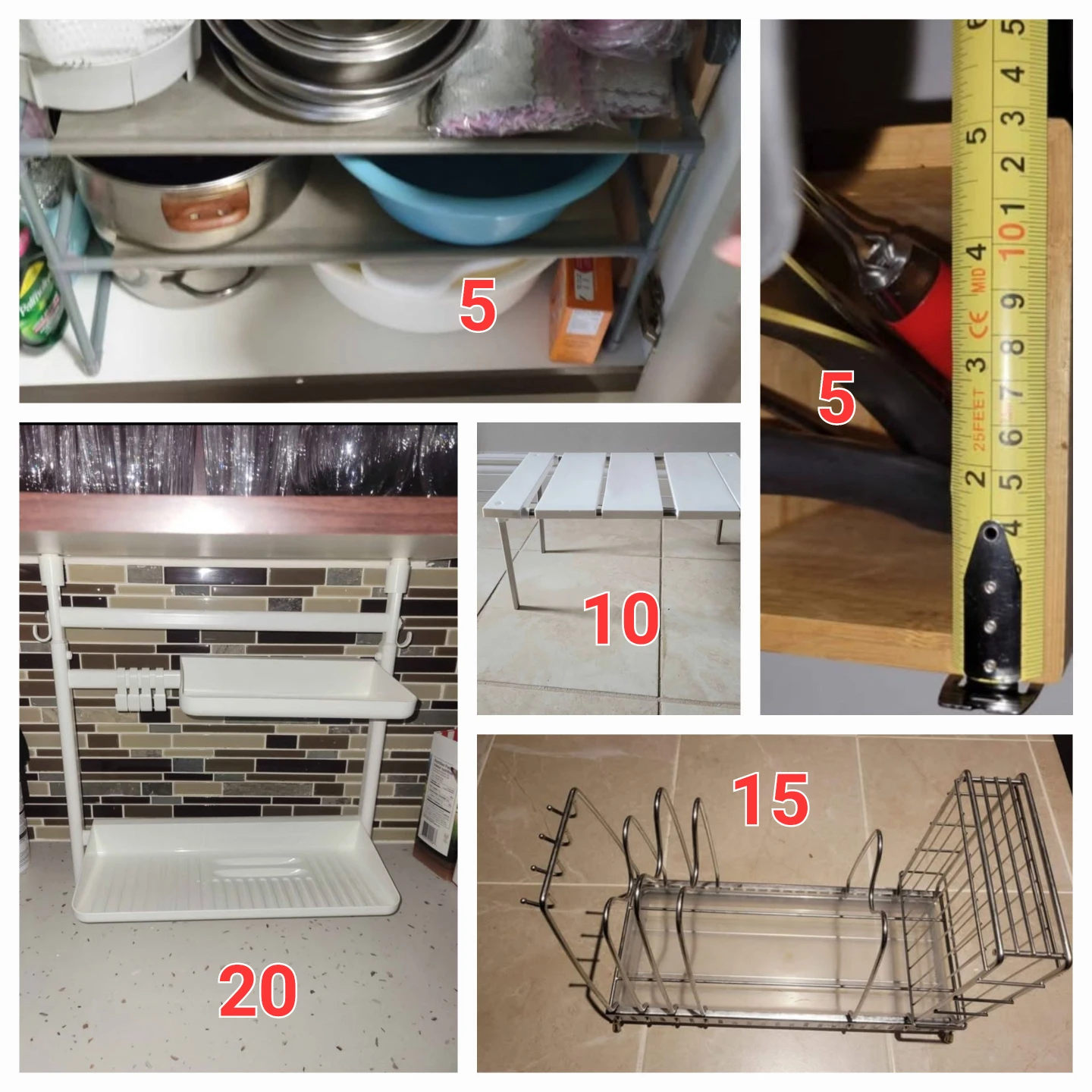 Kitchen Organization Rack Set