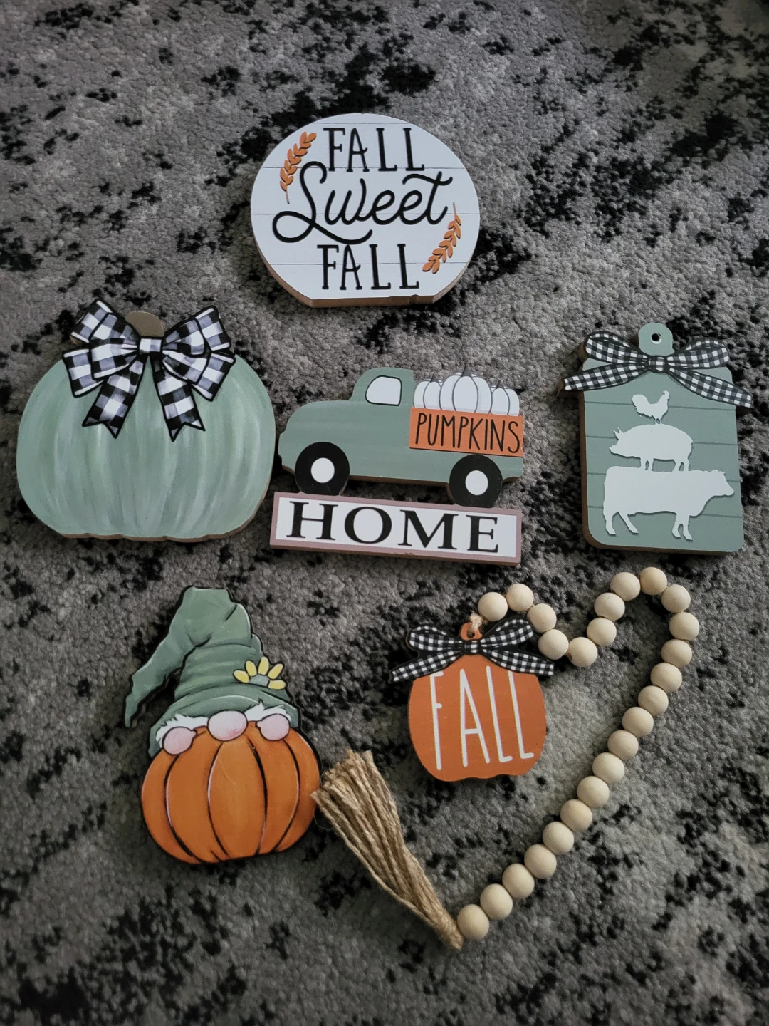 Fall Tiered Tray Decor Set - photo 2