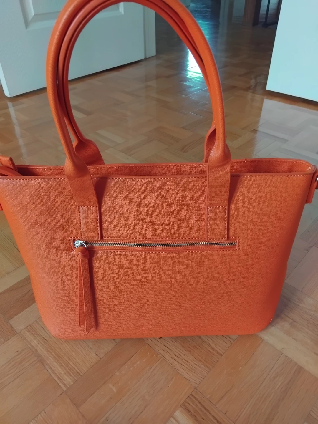 New orange tote bag with shoulder strap - photo 3