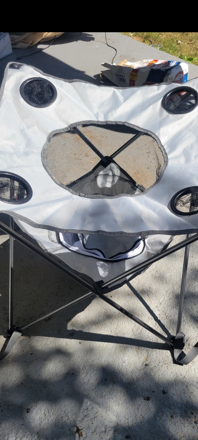 OUTTERBANKS. CAMPING TABLE WITH COOLER AND SNACKHOLDER.