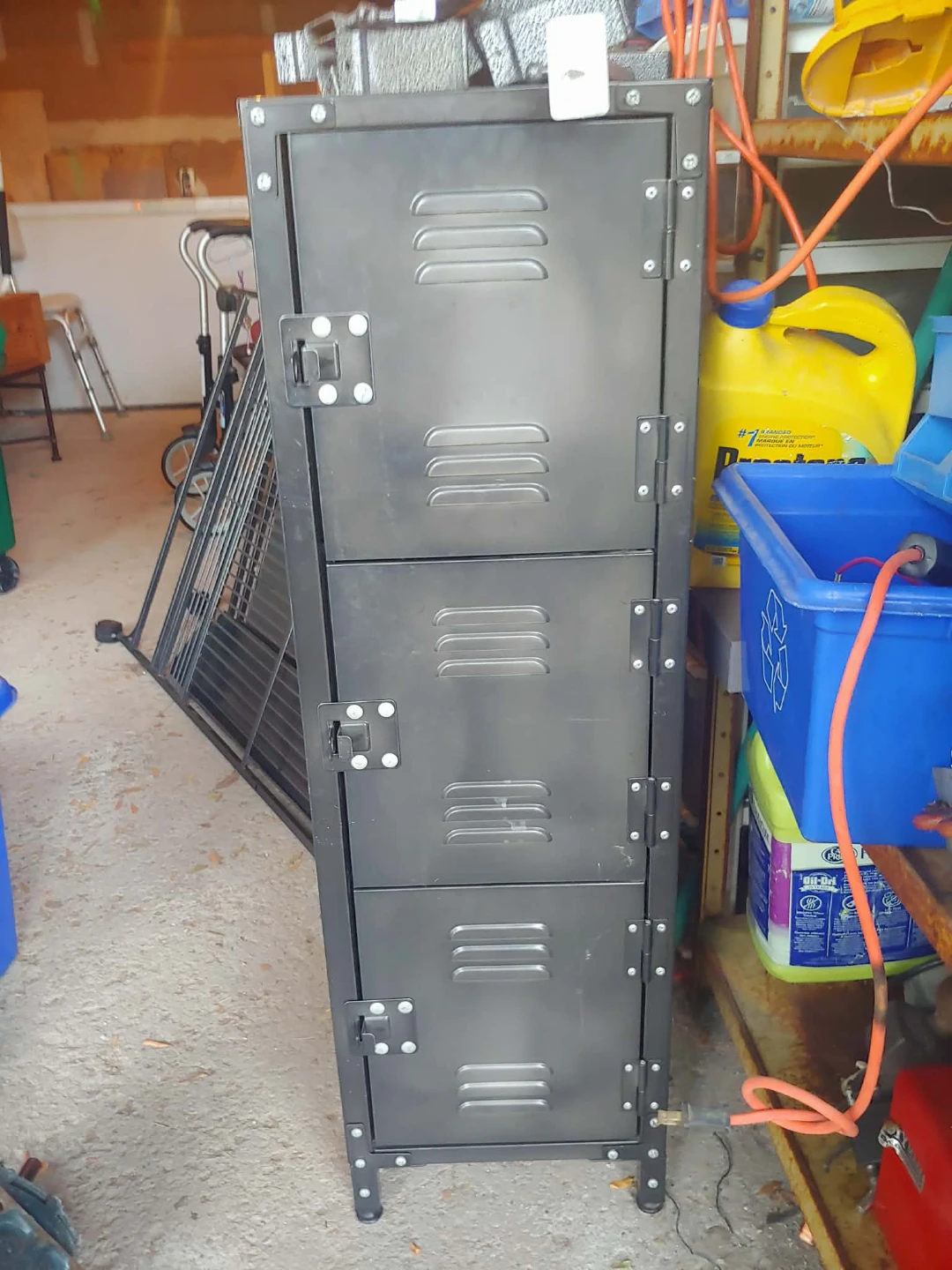 Metal 3-Door Storage Locker