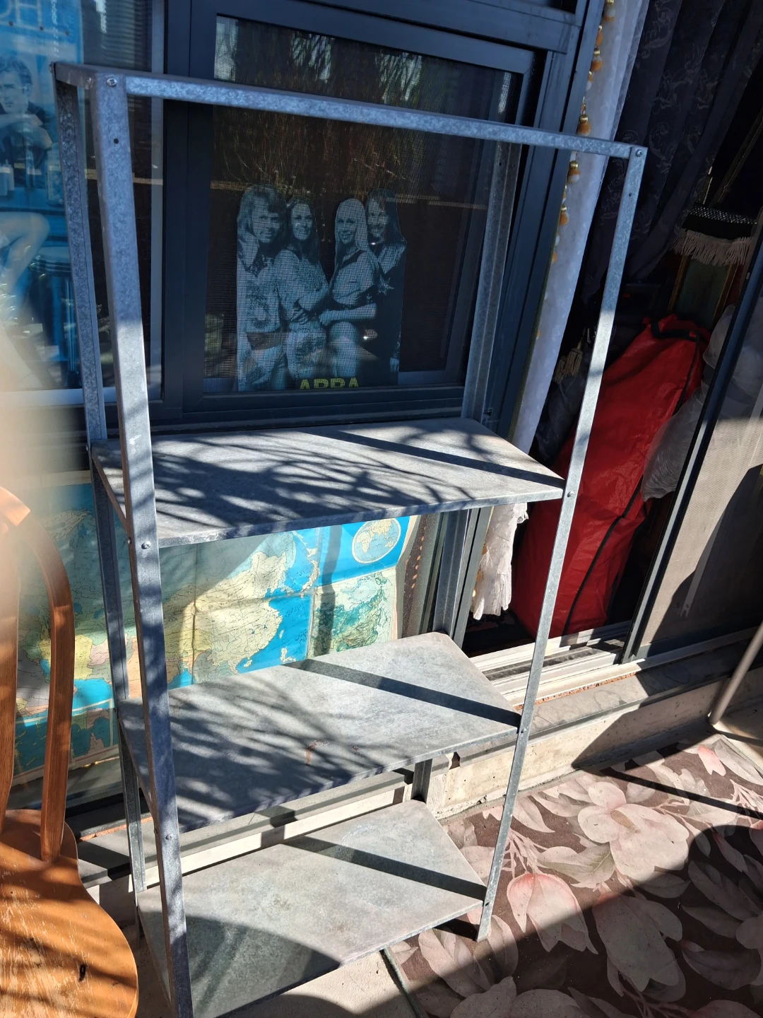 Ikea Galvanized Metal Shelving Unit