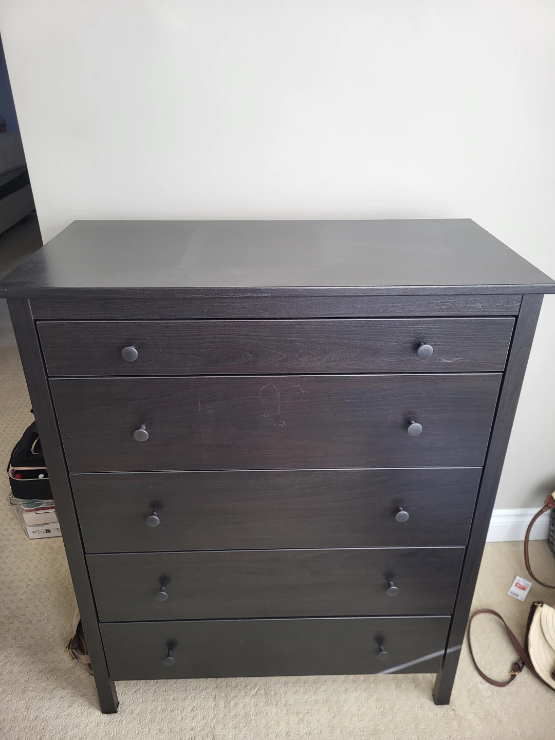 IKEA Koppang 5-Drawer Chest Black-Brown