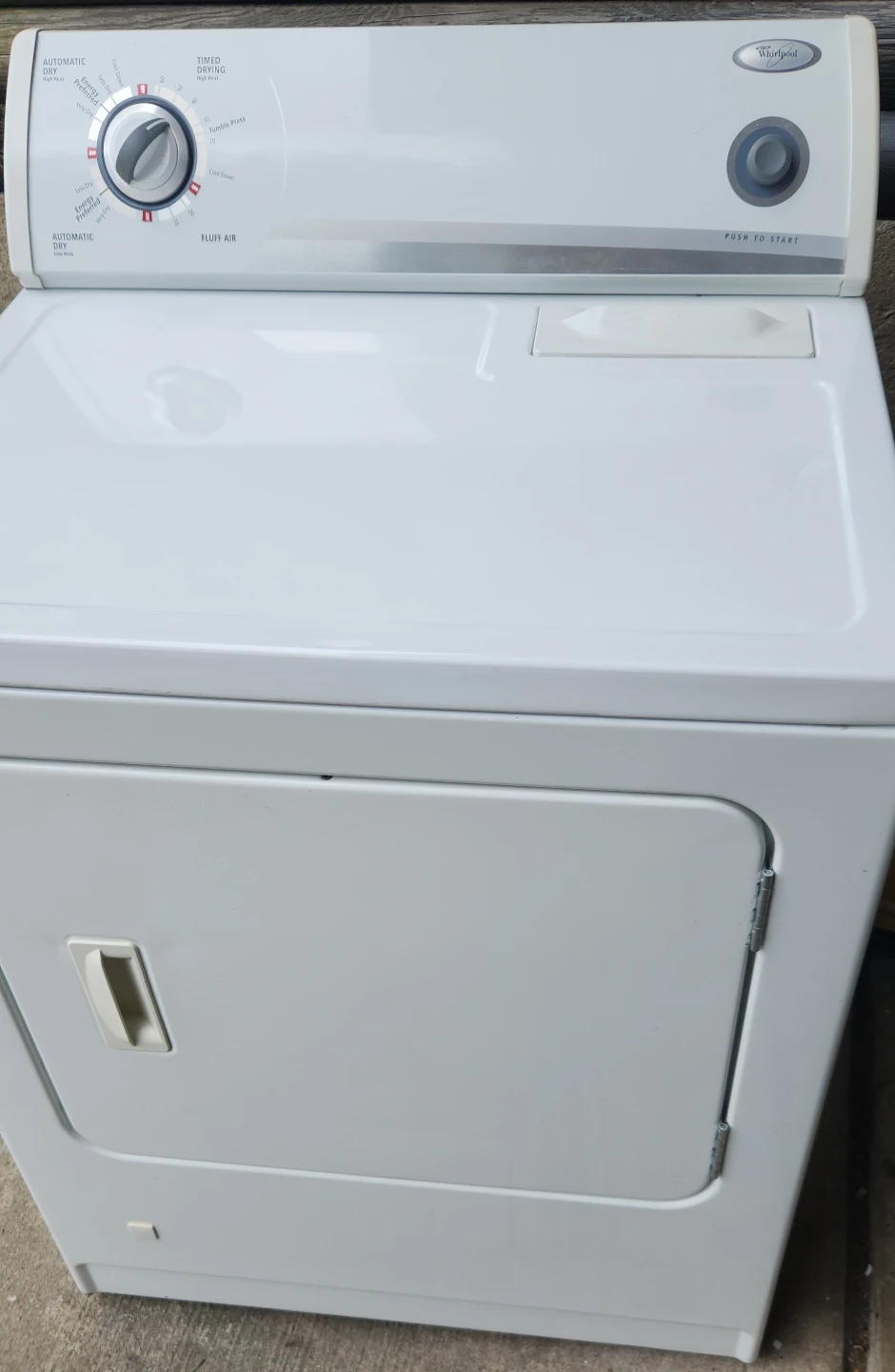 Whirlpool White Clothes Gas Dryer