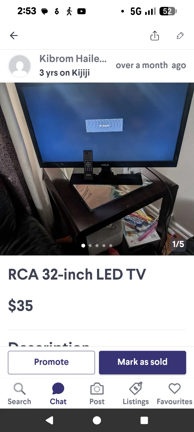 RCA 32-inch LED TV - photo 3