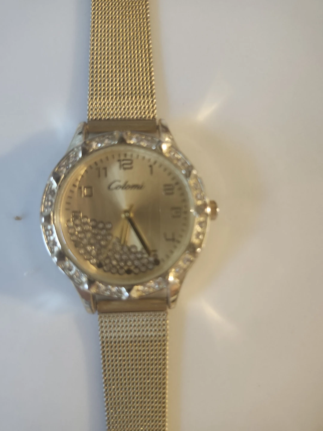 Gold-tone Colomi Watch with Crystal Accents - photo 2