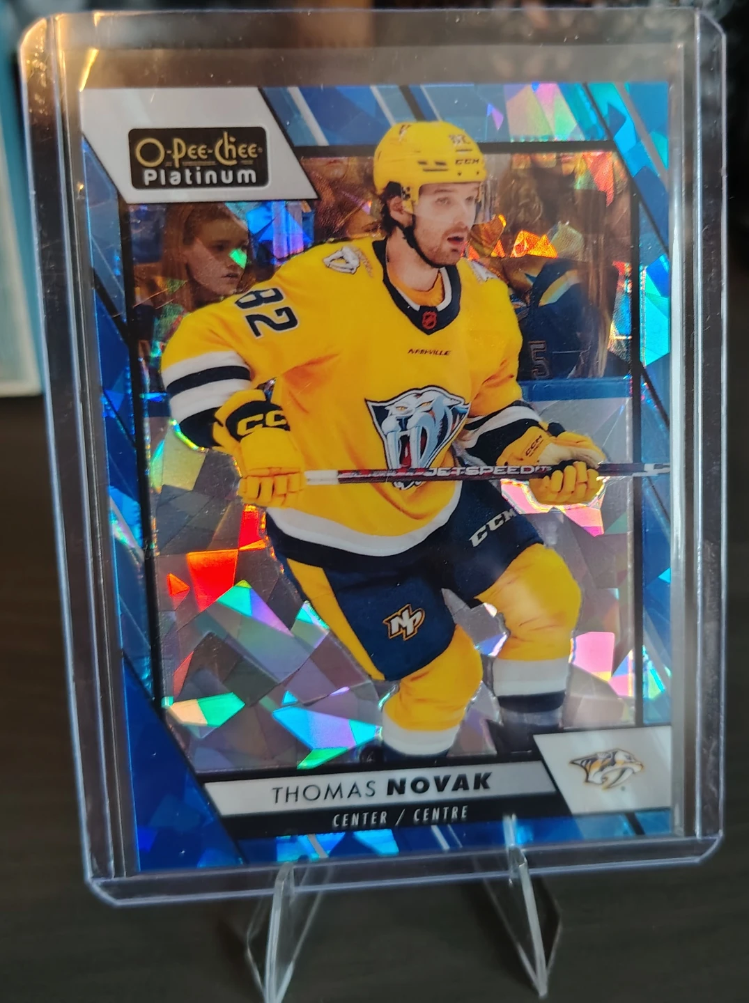 2023-24 OPC Platinum Thomas Novak Blue Fragment 010/125