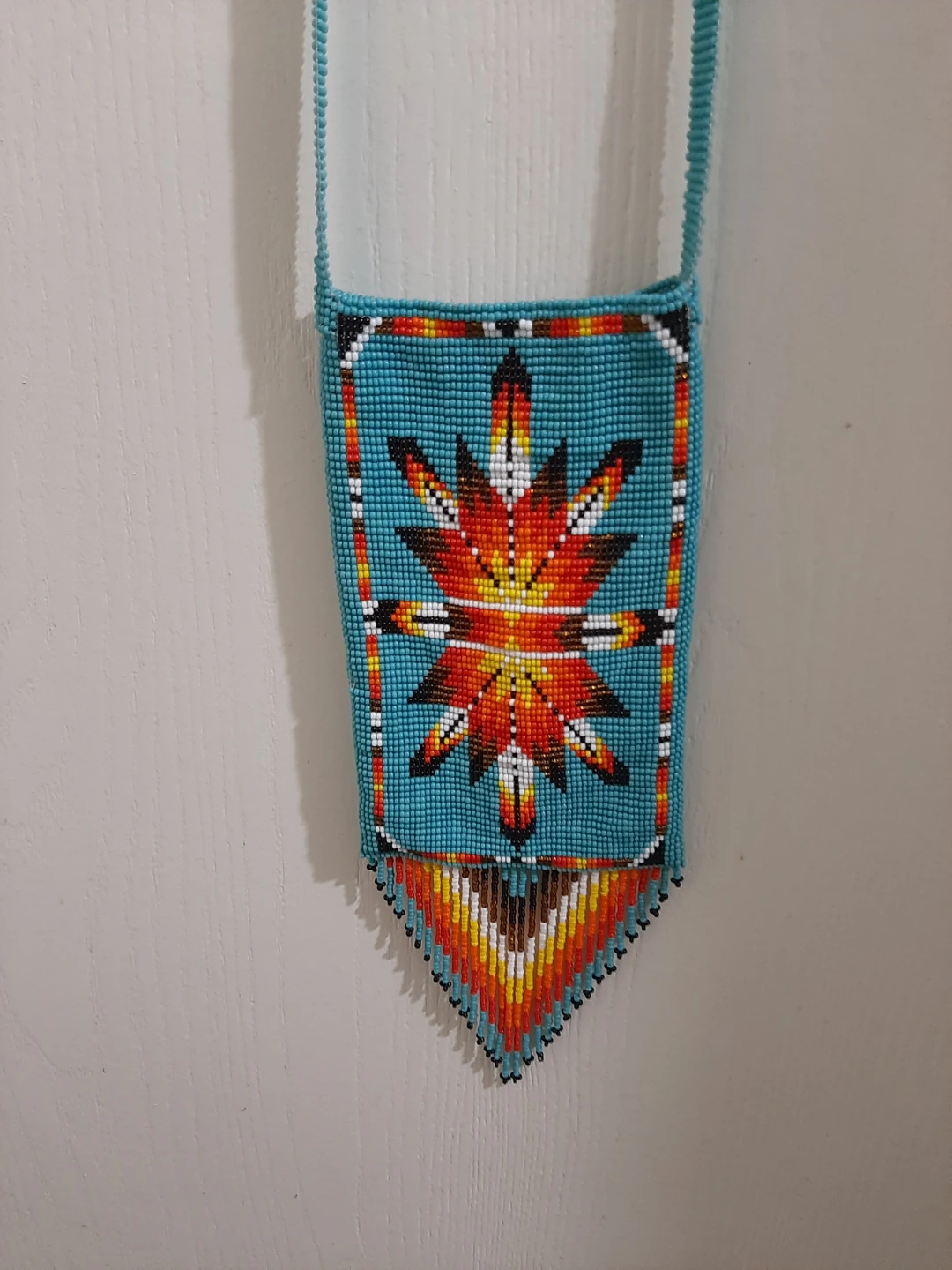 Handcrafted Beaded Medallion Necklace